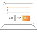 支持ASP、PHP、.Net等多種語言開發(fā)